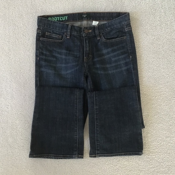 J Crew bootcut stretch blue jeans size 28S - Picture 1 of 8